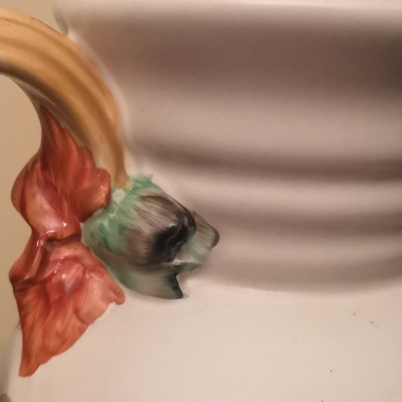Clarice Cliffs Pottery Jug with Floral Handle - Picture 5 of 6
